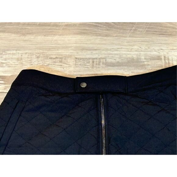 Athleta black quilted mini skirt size 8 - Picture 6 of 12